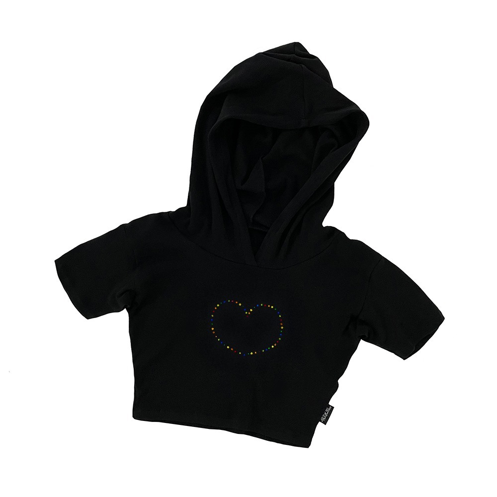 Heart crystal power hoodie